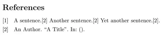 [1] A sentence.[2] Another sentence.[2] Yet another sentence.[2].
[2] An Author. “A Title”. In: ().