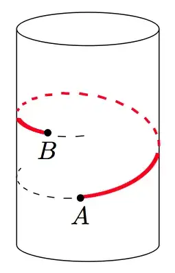 Helix on a cylinder using <code>TikZ</code> and <code>3dplot</code>