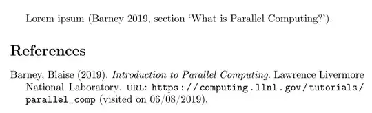 Lorem ipsum (Barney 2019, section ‘What is Parallel Computing?’).//Barney, Blaise (2019). Introduction to Parallel Computing. Lawrence Livermore National Laboratory. url: https://computing.llnl.gov/tutorials/parallel_comp (visited on 06/08/2019).