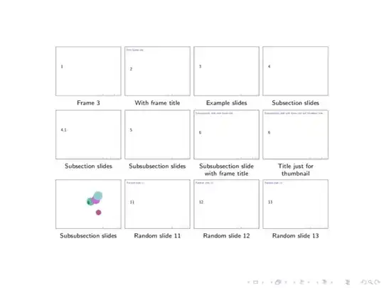 The slide 11, with the first part of the thumbnails