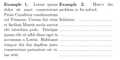 Result using minipage