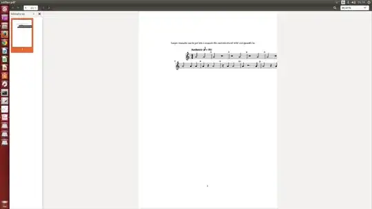 Screenshot of a score that doesn't fit
