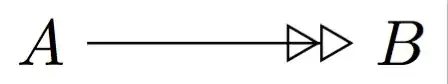 incorrect double-headed arrow