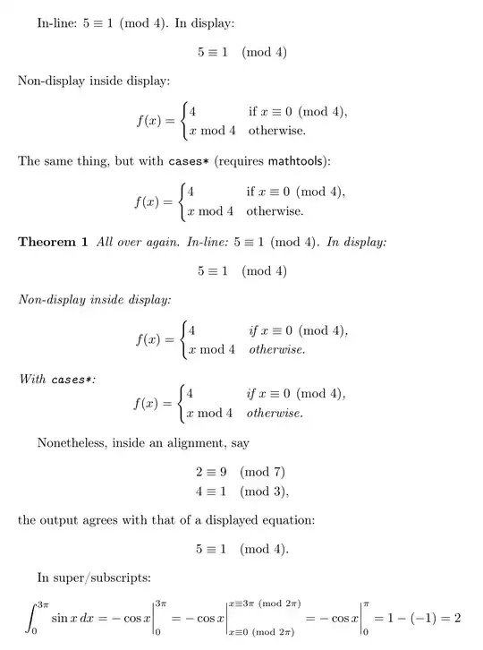 Output of the second code sample