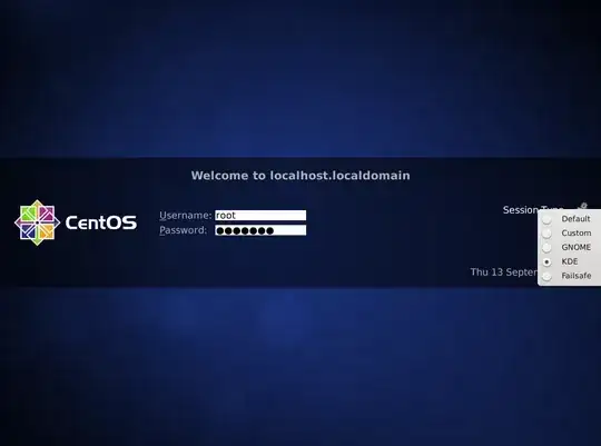 Choosing between GNOME or KDE in CentOS.
