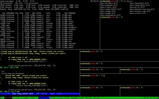 tmux screenshot
