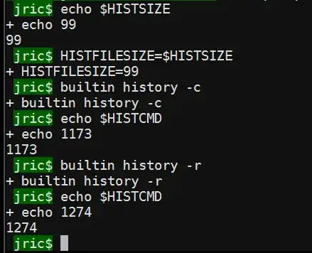 history -c doesn't clear history