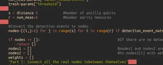 Marking of redundant spacing in red