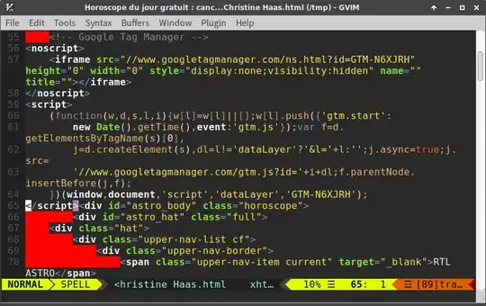 Tab highlighting in vim