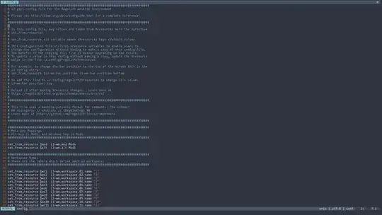 no space between tabline and editing area