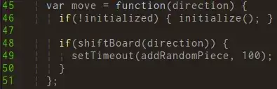 screenshot of example with spaces