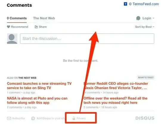 Disqus Privacy Icon via TermsFeed