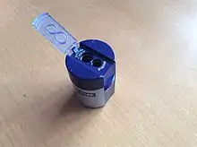 Used, open Staedtler sharpener