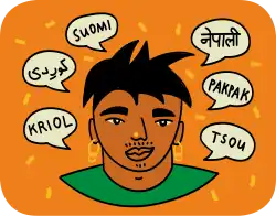 An image symbolising multiple languages