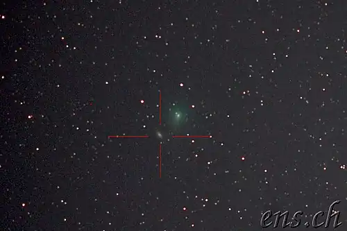 Comet C/2018 Y1 (Iwamoto) with the spiral galaxy NGC 2903, 13 February 2019, 23:19 Uhr