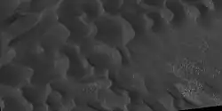 Enlarged view of dunes on the bottom of the previous image, as seen by HiRISE under HiWish program