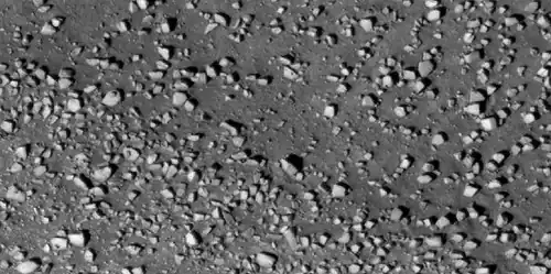 Close view of boulders along crater rim Boulders are roughly the size of cars or small houses.  Picture taken with HiRISE under HiWish program.