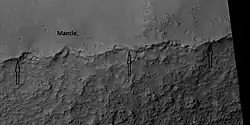 Close view of mantle, as seen by HiRISE under HiWish program  Location is Hellas quadrangle.