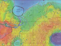 Chryse Planitia Map Relative