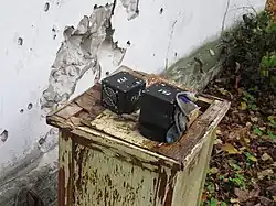 CCD-cameras removed from telescopes and used as shooting targets