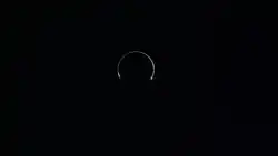 SELENE lunar probe observing a lunar clipse from the Moon.