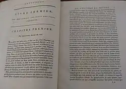 First pages to Exposition du Système du Monde (1799)