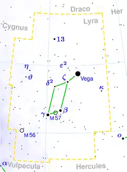 Epsilon Lyrae is located in 100x100