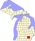 Washtenaw County map