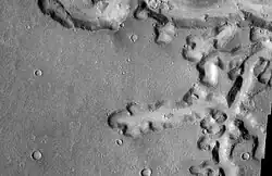 Nirgal Vallis Close-up, as seen by THEMIS.