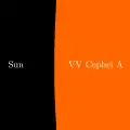 The red supergiant VV Cephei stars were defined as a class by Bidelman in 1954. In this artist's conception to give an idea of size, the Sun is the small dot on the left.