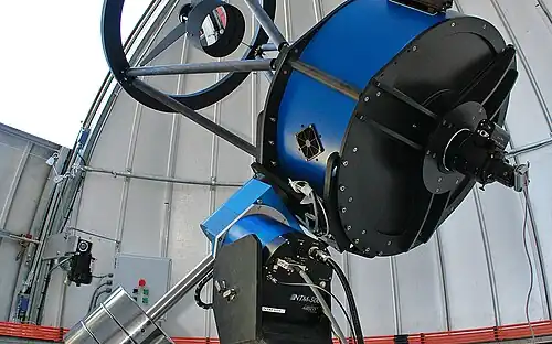 The 60&nbsp;cm telescope is operated from Liège, Belgium, 12000&nbsp;km away.