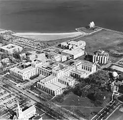 Lindheimer Center (top) in 1977
