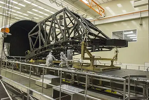 Backplane after being tested at Marshall Space Flight, 2013