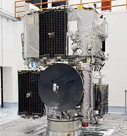 STEREO probes stacked at Astrotech in Florida  August 11, 2006