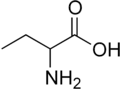 homoalanine, or α-aminobutyric acid (ethyl side-chain)