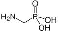 Aminomethylphosphonic acid (AMPA), the simplest possible aminophosphonate.