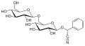 Amygdalin, a naturally occurring cyanogenic glycoside