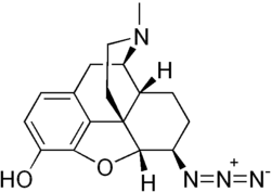Chemical structure of azidomorphine.