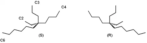 Enantiomers of 5-ethyl-5-propylundecane