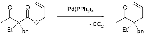 Decarboxylative allylation mechanistic