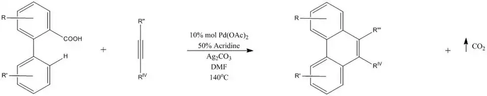 Formation of phenanthrene derivatives by Wang et al. (Wang et al. (2010))
