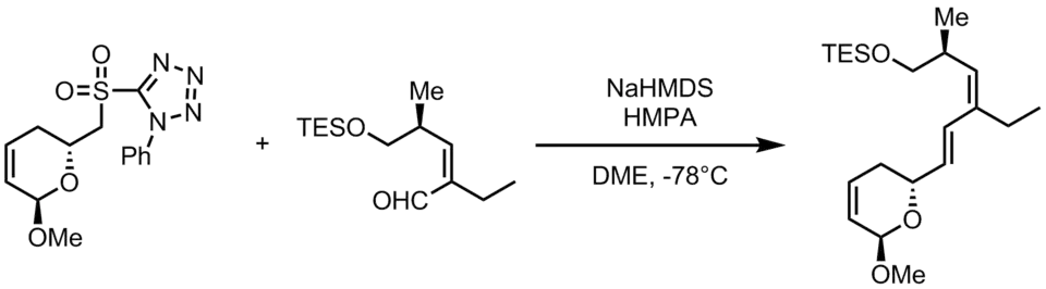 Julia olefination for callystatin A