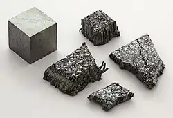Lutetium, including a 1&nbsp;cm3 cube