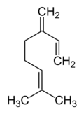 Myrcene is an acyclic monoterpene, an alkene hydrocarbon