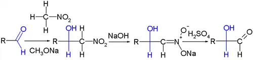 The Nef reaction: chain extension