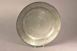 Pewter plate