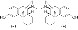 Chemical structure of morphanol.
