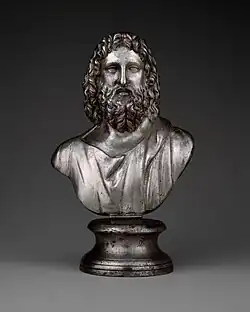 Roman bust of Serapis; 2nd century; 15.6×9.5&nbsp;cm; Metropolitan Museum of Art