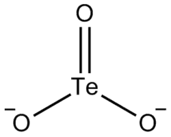 Skeletal formula of tellurite