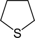 Structure of thiolane